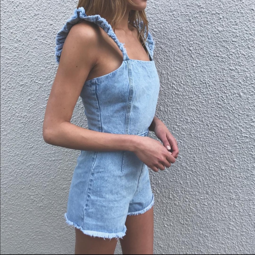 Denim Romper